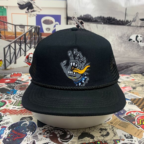 Santa Cruz  Black Trucker Hat NEW - Picture 5 of 9